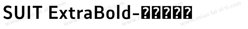 SUIT ExtraBold字体转换